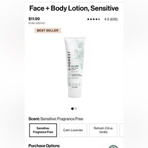 The Honest Company Face + Body Lotion